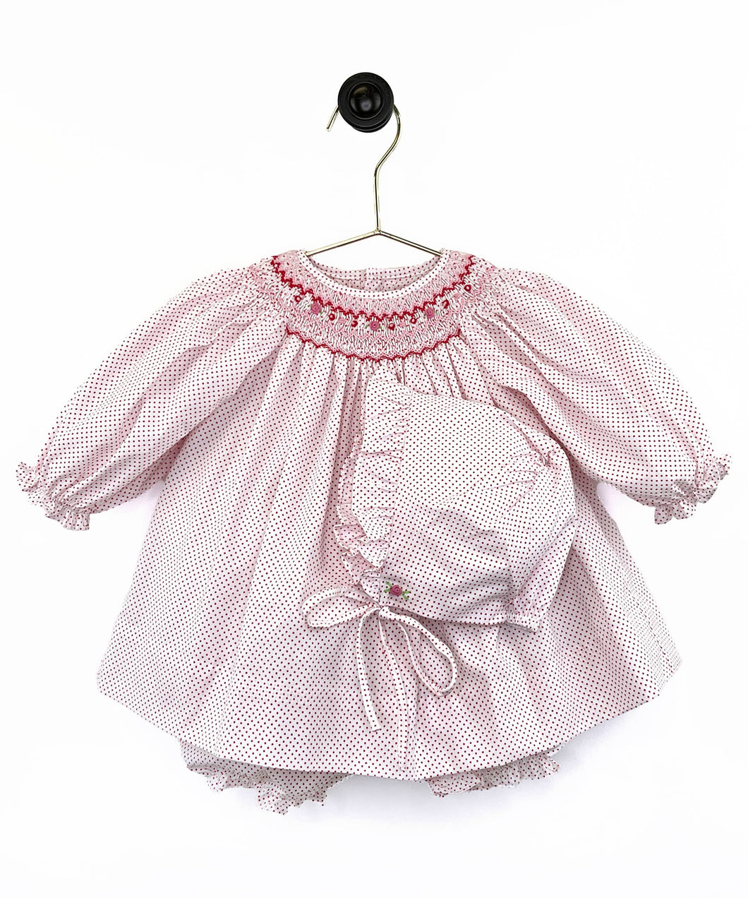 Bishop Smocked Swiss Dot Dress