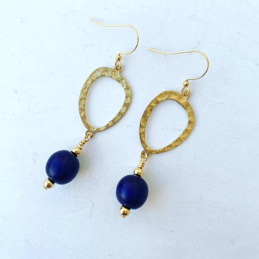 Katy Earrings Navy