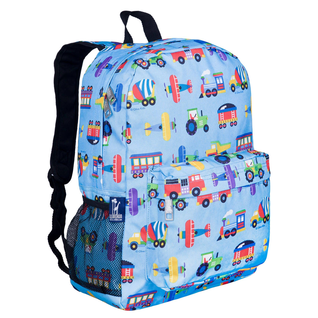 Trains Planes and Trucks Backpack - 16 Inch