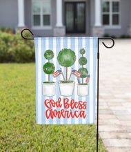 Load image into Gallery viewer, Summer Garden Flag - God Bless America: 12&quot; x 18&quot; - Double-Sided
