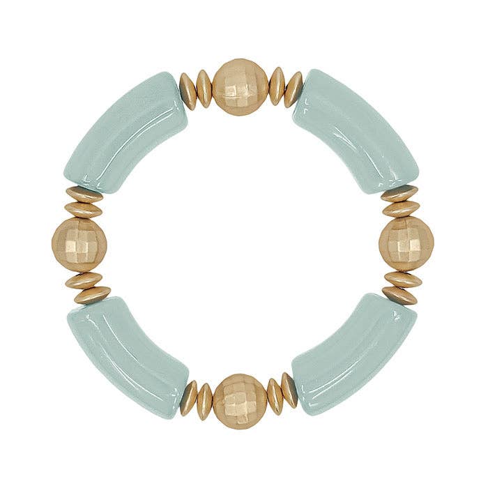 Mint Gold Tube Bracelets