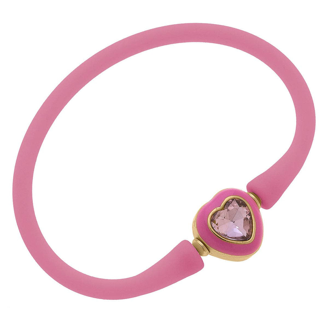 Bali Children's Heart Bracelet in Bubble Gum