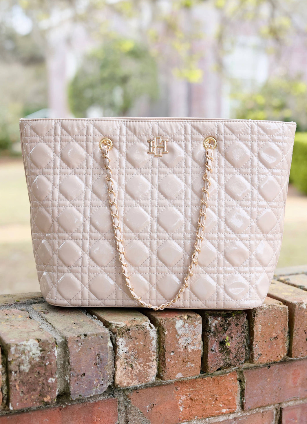 Quentin Quilted Tote NUDE