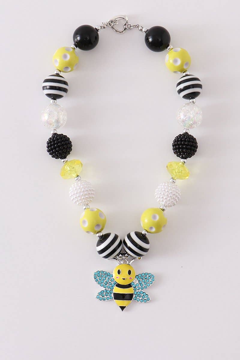 Bee pedant chunky necklace