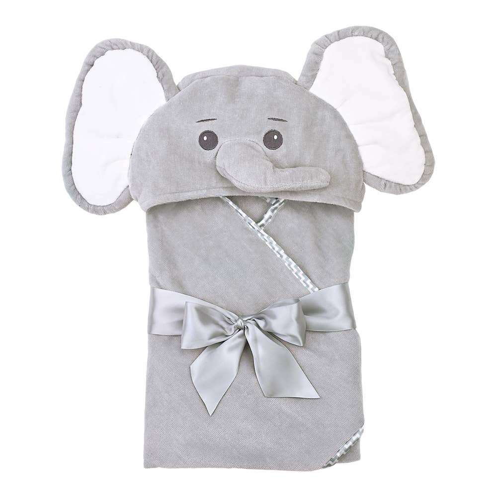 Lil' Spout Gray Elephant Towel