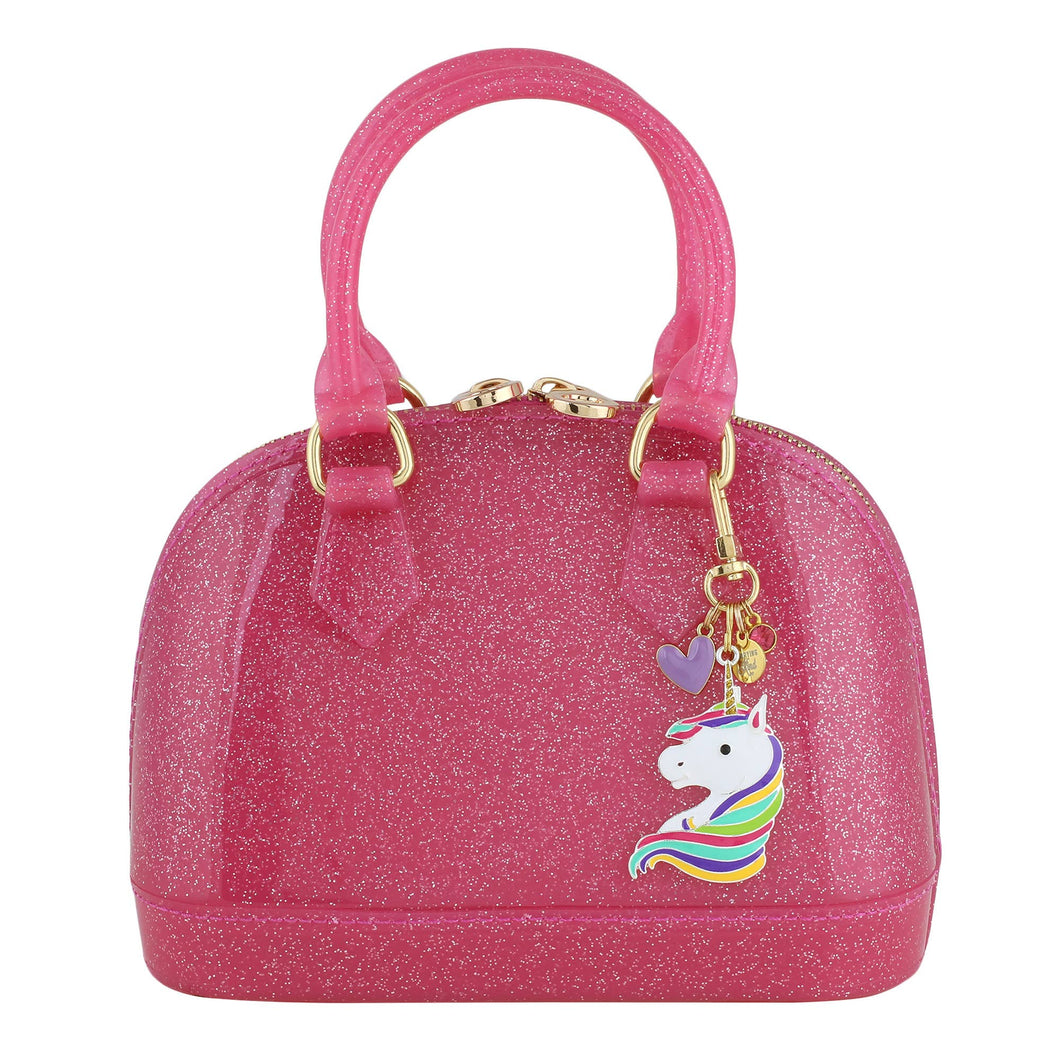 Cate in Hot Pink Sparkle: Unicorns Edition Kids Jelly Purse