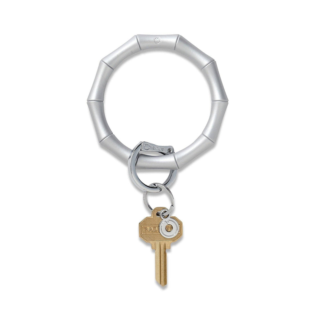 Silicone Big O® Key Ring - Quicksilver Bamboo