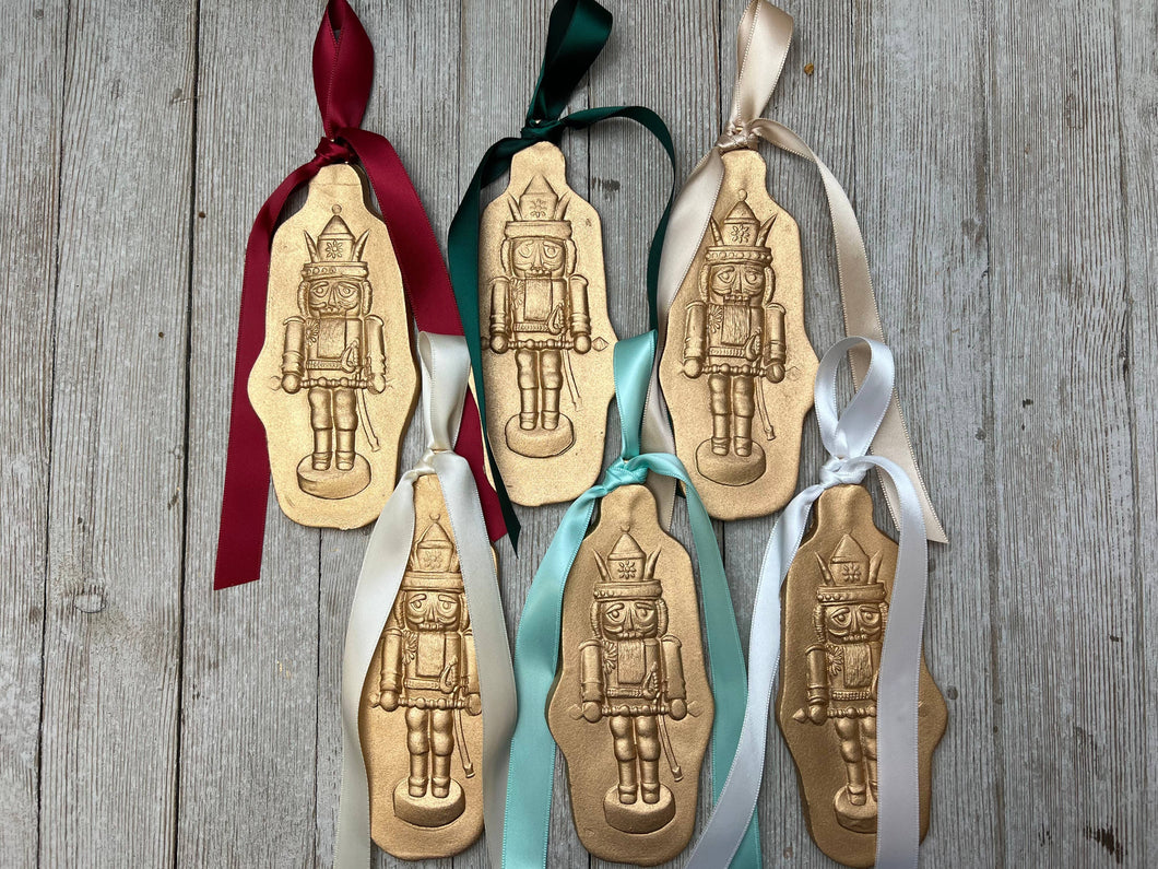 Nutcracker Ornaments: Gold