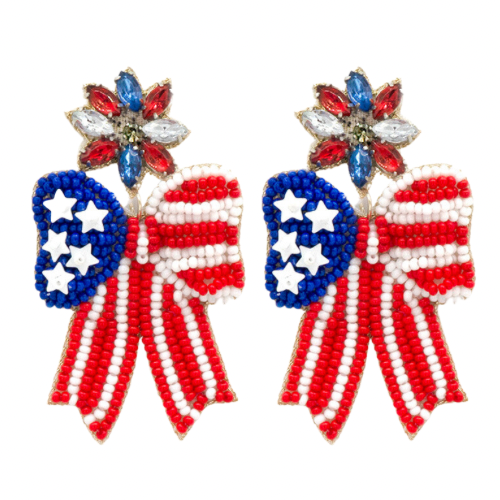 Red White and Blue Bows