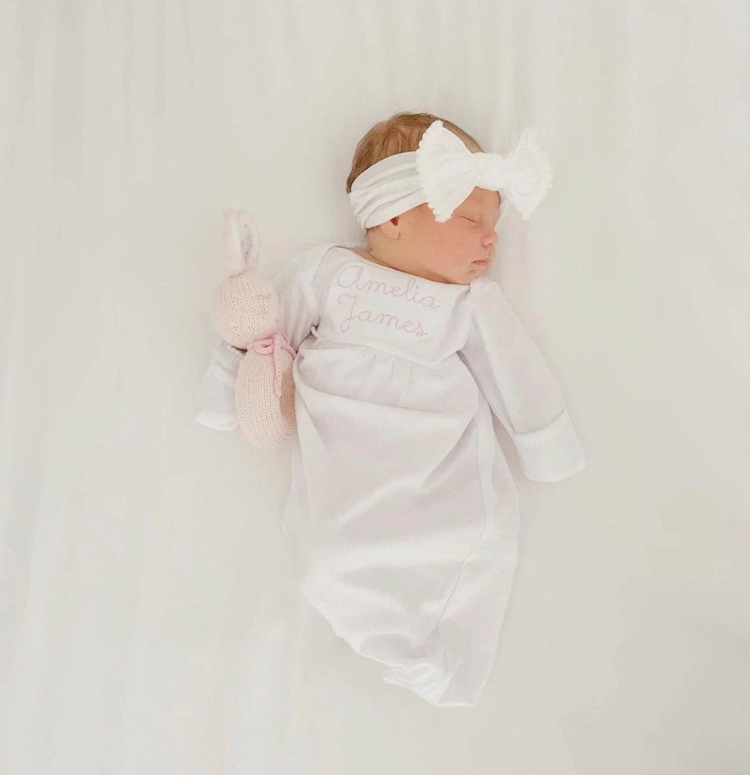 Pima Gown-White