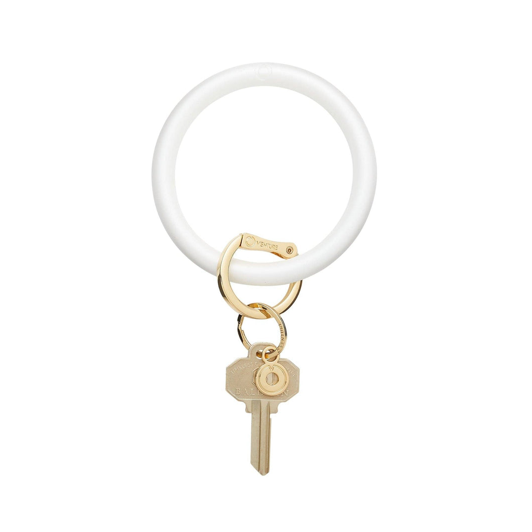 Silicone Big O® Key Ring - Marshmello Pearlized