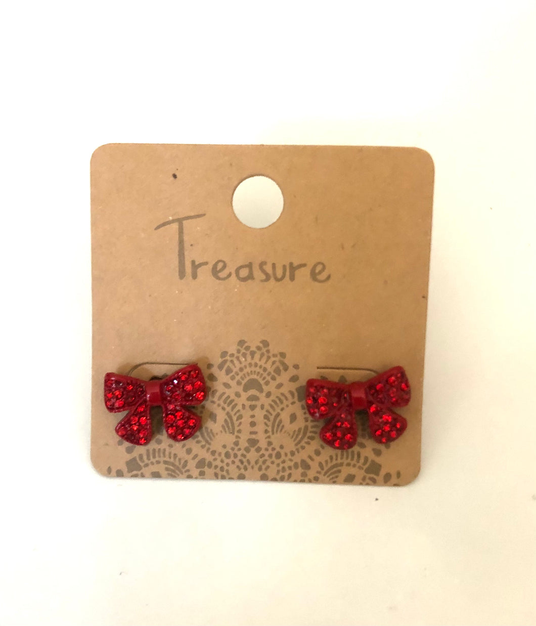 Bow stud earrings small