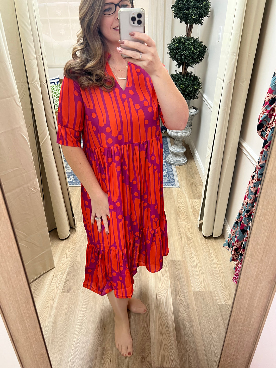 Marmalade Dye Print Casual dress