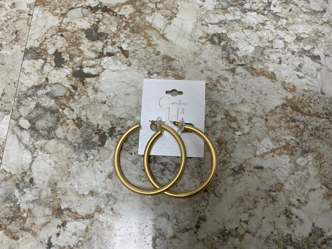 Arden Satin Hoop Earrings