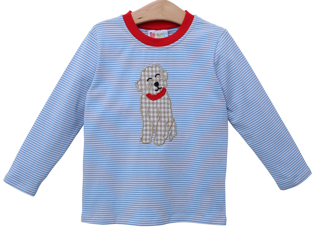 Golden-Doodle Appliqué Shirt