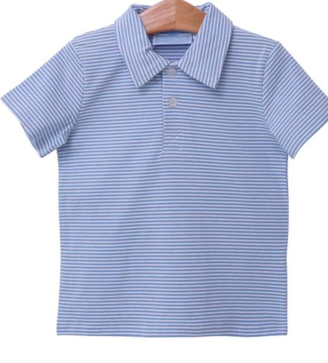 Henry polo-blue stripe