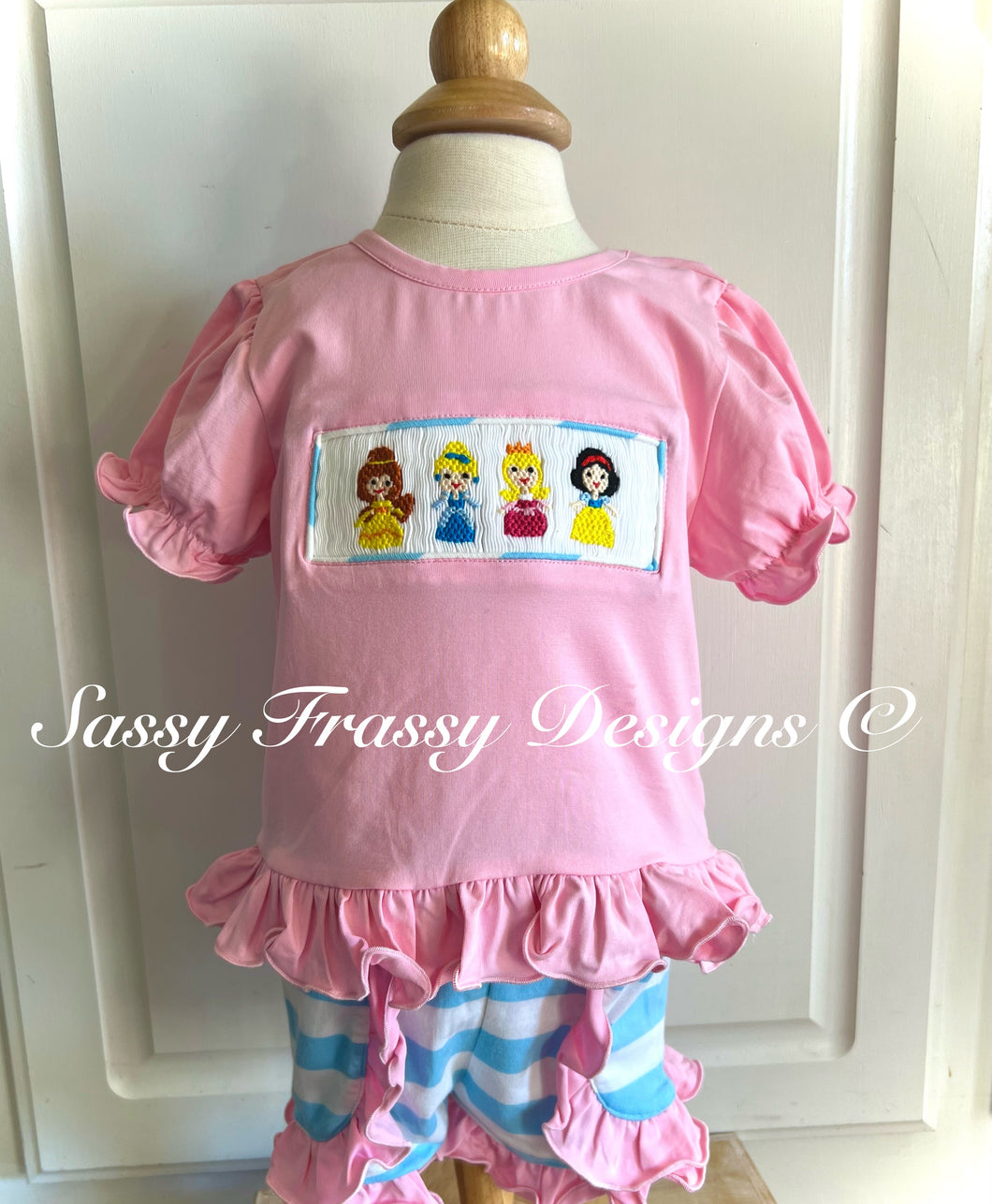 Princess smock ruffle short sets