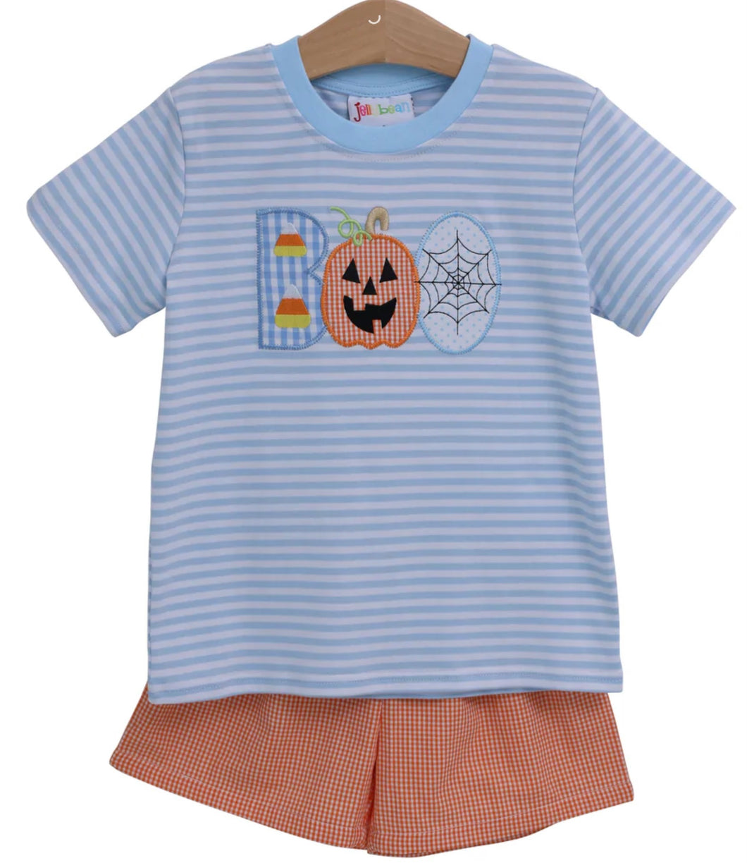 Boo Applique short set