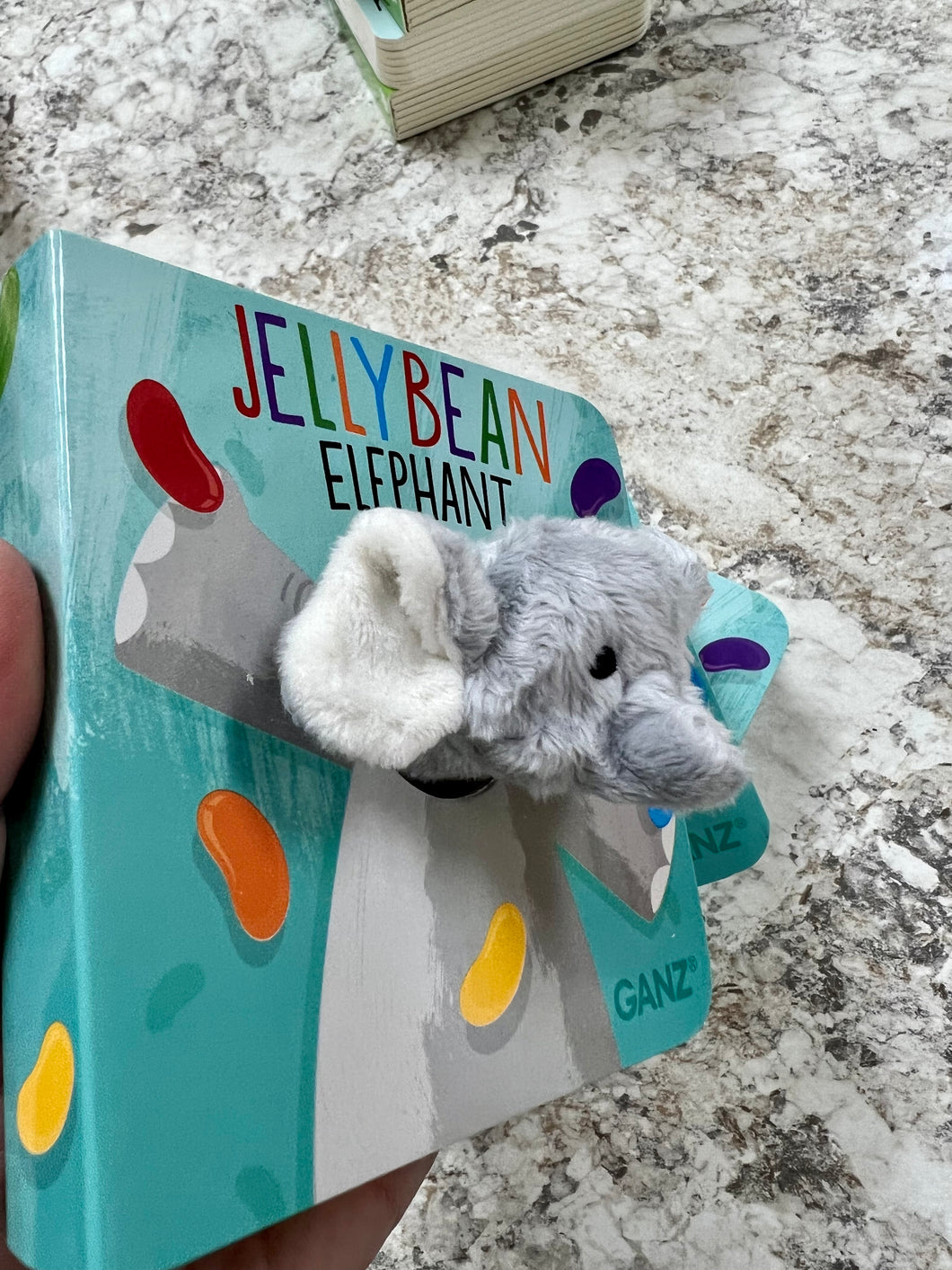 Jellybean the elephant finger puppet book