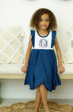 Load image into Gallery viewer, Girls flutter sleeve twirl dress
