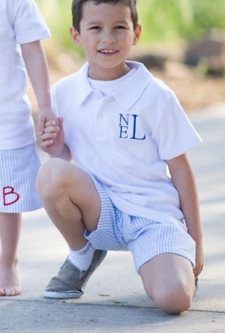 Boys short sleeve polo